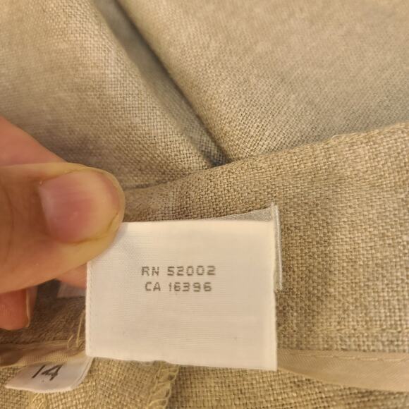 Vintage Linen Dress Pants by Liz Claiborne size 14 - Picture 6 of 6